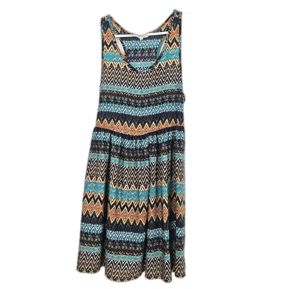 ALTAR'D STATE Sleeveless Tank Dress Womens SMALL Stripe Tribal Pattern